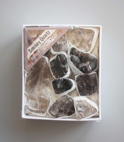 Smoky Quartz Rough Box Set 40x85x100mm A