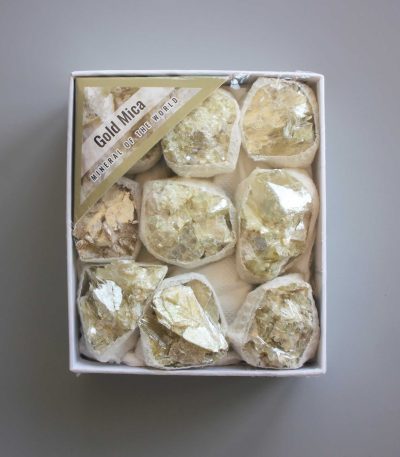Golden Lepidolite Rough Box Set 40x85x100mm A