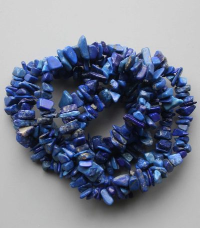 Lapis Lazuli Chips Bracelet 4/8mm A/A+