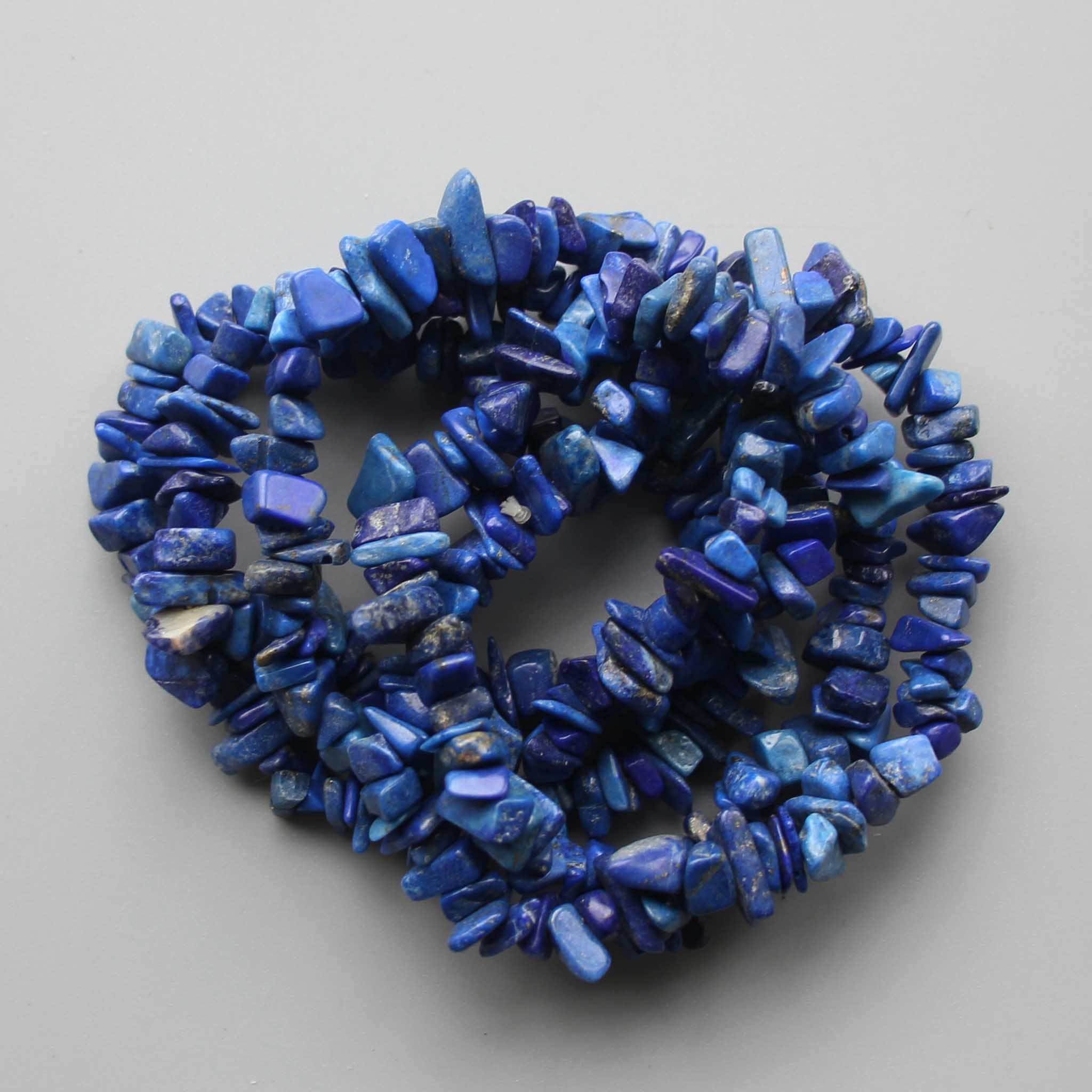 df0eba2a2946dfe80d551192b324e34e-1 Lapis Lazuli Chips Bracelet 4/8mm A/A+