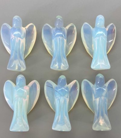 Opalite Simple Angel 2 inch 5cm A/A+
