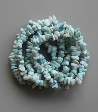 Larimar Chips Bracelet 4/8mm A+/AA