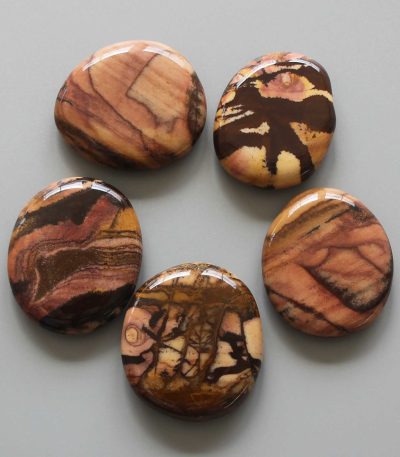 Picture Nguni Jasper Smooth Stone 1.6 inch (0.8-1 x 3.5-4.5cm) A