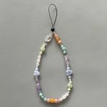 Mix Stone Phone Strap 9 inch 23cm #5 蓝玉髓, 粉晶 (Grade TBC)