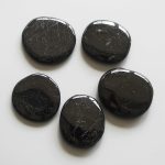 Black Tourmaline Smooth Stone 1.6 inch (0.8-1 x 3.5-4.5cm) A