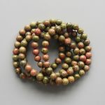 Unakite Round Bracelet 18cm 8mm A/B