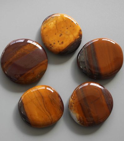 Sunset Jasper Smooth Stone 1.6 inch (0.8-1 x 3.5-4.5cm) A