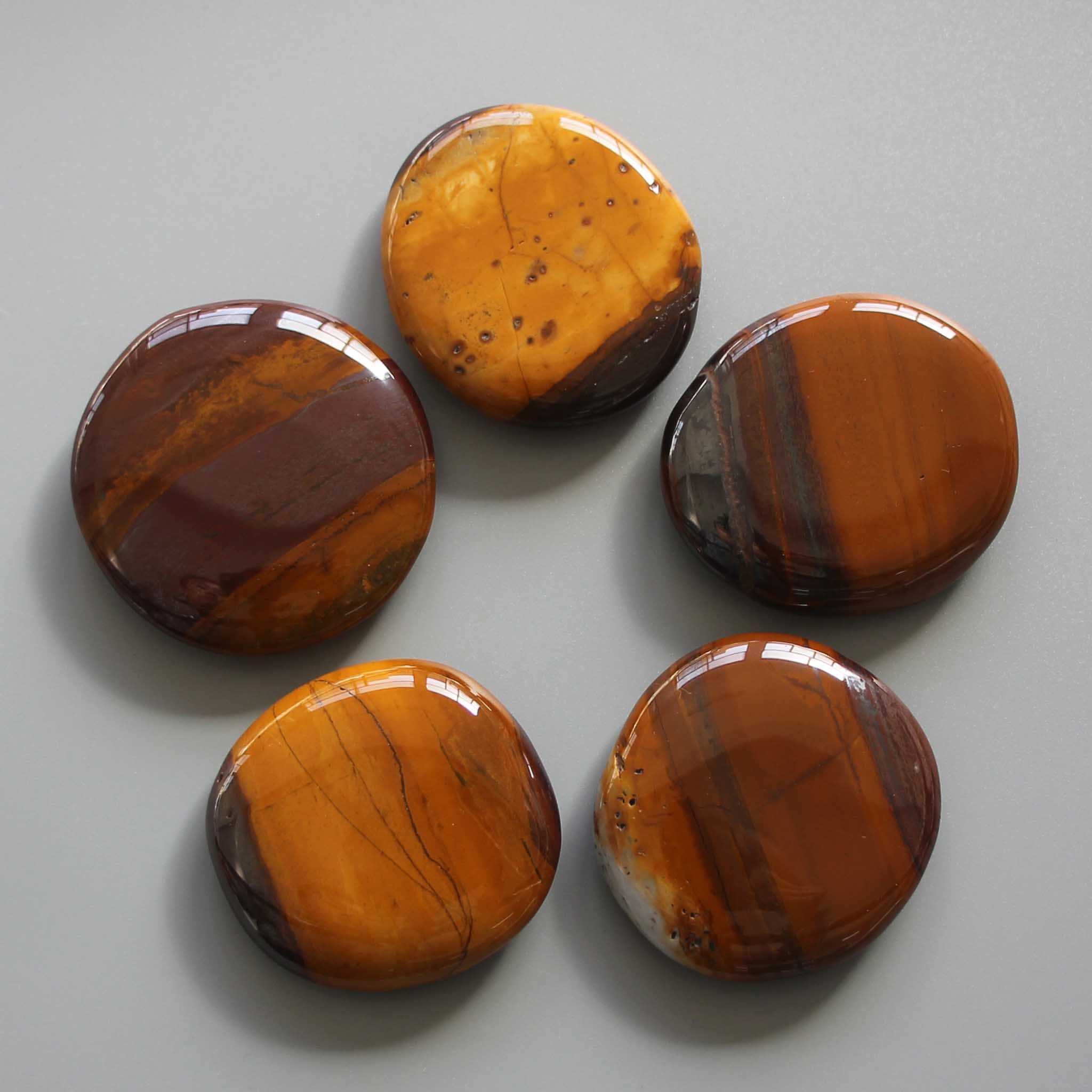 e38c6a2139c9e78e8d5f849677b1749f-1 Sunset Jasper Smooth Stone 1.6 inch (0.8-1 x 3.5-4.5cm) A