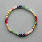 Mix Stone Faceted Round Bracelet #8 4mm A