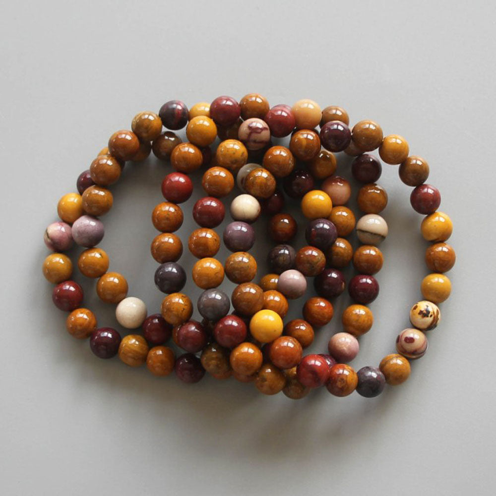 Mookaite Round Bracelet 18cm 8mm A