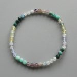 Mix Stone Faceted Round Bracelet #9 4mm A