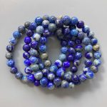 Lapis Lazuli Round Bracelet 18cm 8mm A-/B+