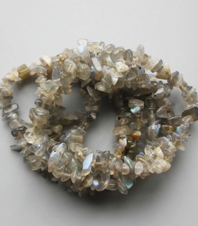 Labradorite Chips Bracelet 4/8mm A/A+