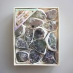 Rainbow Fluorite Rough Box Set 40x135x175mm A