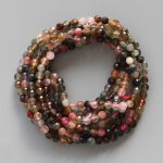 Tourmaline Mix Colour Faceted Round Bracelet 4mm A/A+