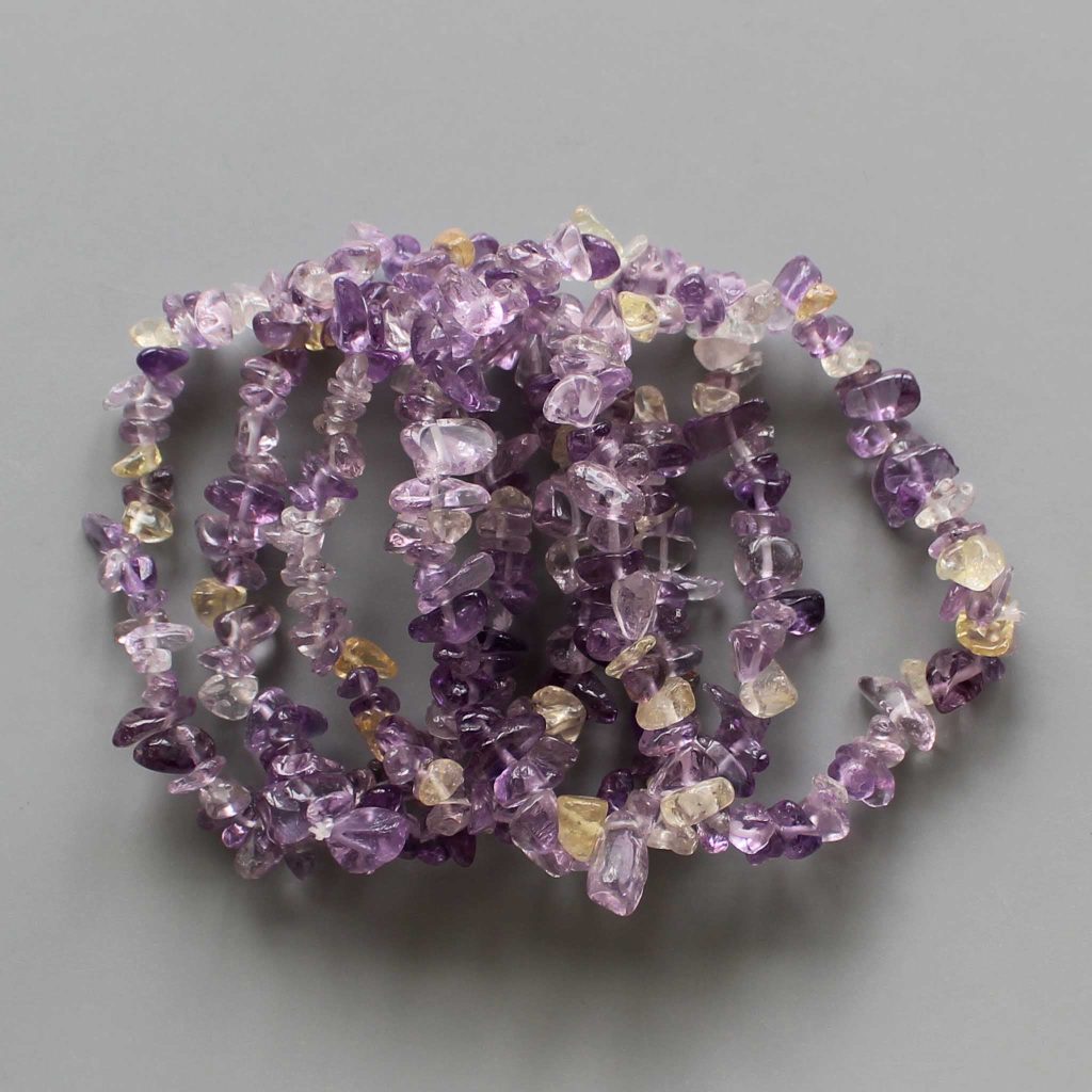 Ametrine Chips Bracelet 4/8mm A/A+