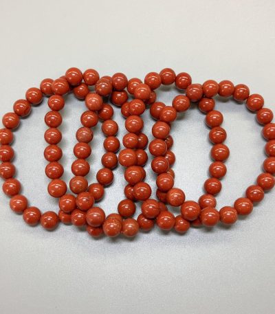 Red Jasper Round Bracelet 18cm 8mm A