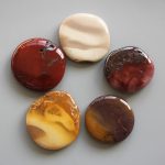 Mookaite Smooth Stone 1.6 inch (0.8-1 x 3.5-4.5cm) A/B