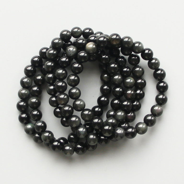 Rainbow Obsidian Round Bracelet 18cm 8mm A