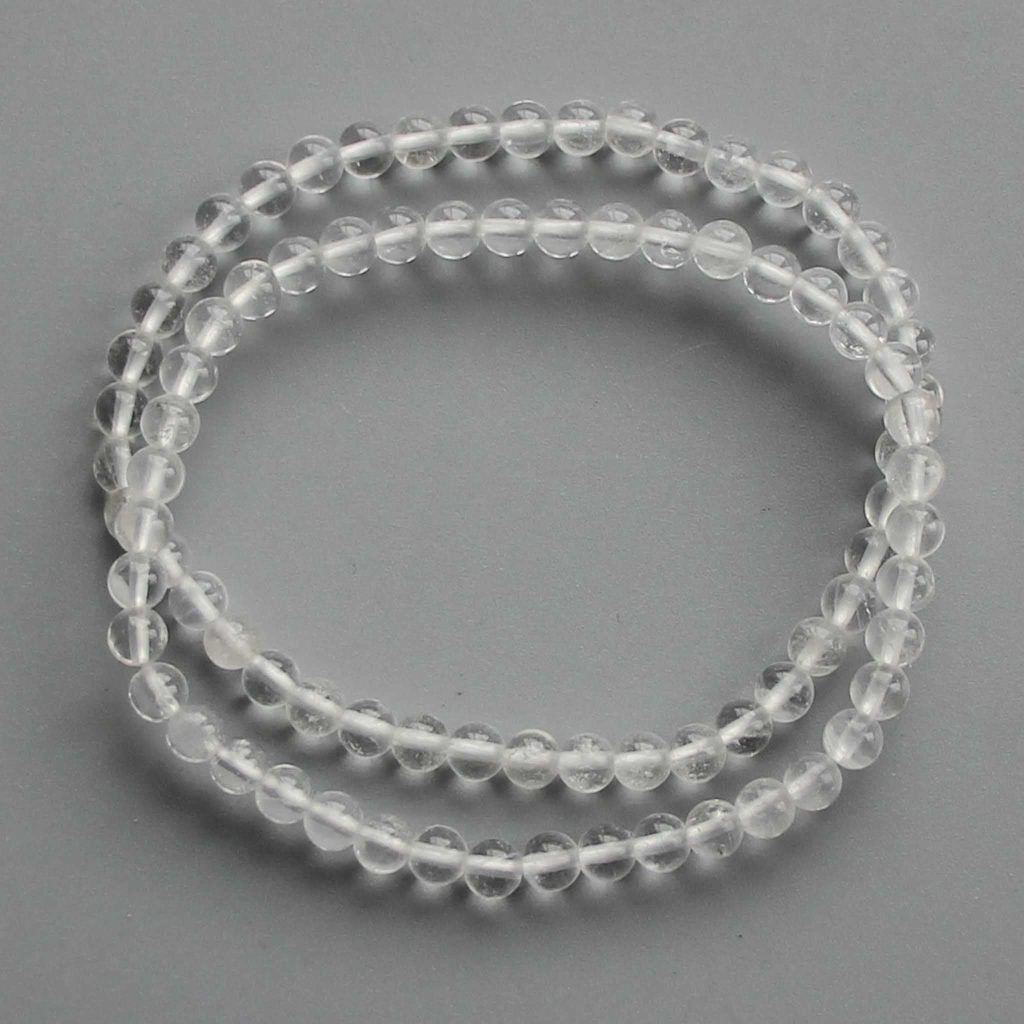 Crystal Round Bracelet 18cm 4mm A/A+