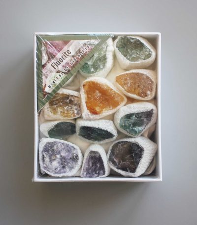 Rainbow Fluorite Rough Box Set 40x85x100mm A