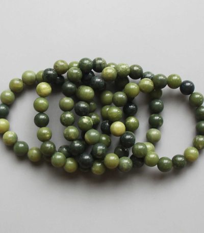 Soft Nephrite Jade Round Bracelet 18cm 10mm A