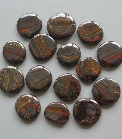 Tiger Iron Australia Smooth Stone 1.6 inch (0.9 x 4cm) A