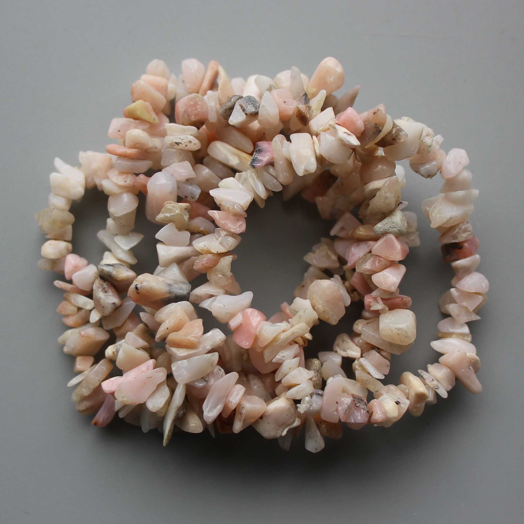 f414798fd031543be77e4e47289c4a2c-1 Pink Opal Peru Chips Bracelet 4/8mm A/B