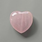 Rose Quartz Heart 1.6 inch (2 x 4 x 4cm) A/A+