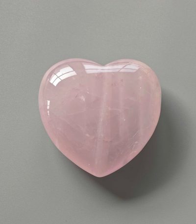 Rose Quartz Heart 1.6 inch (2 x 4 x 4cm) A/A+