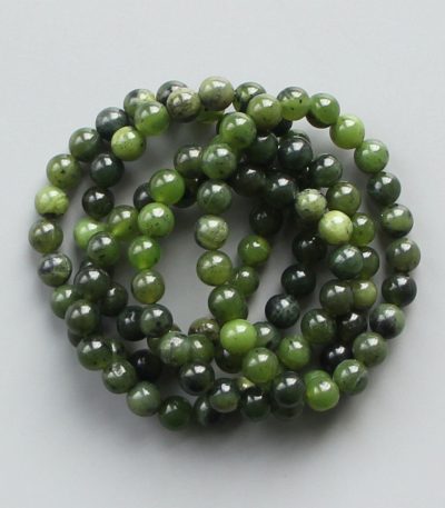 Soft Nephrite Jade Round Bracelet 18cm 8mm A