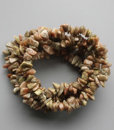 Unakite China Chips Bracelet 4/8mm A/B