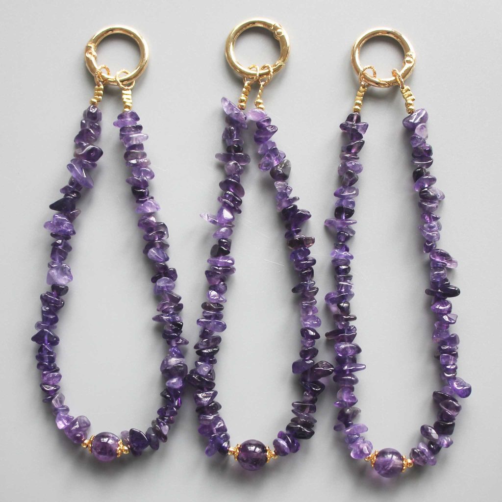 Amethyst Chips Phone Cord 5/10mm A