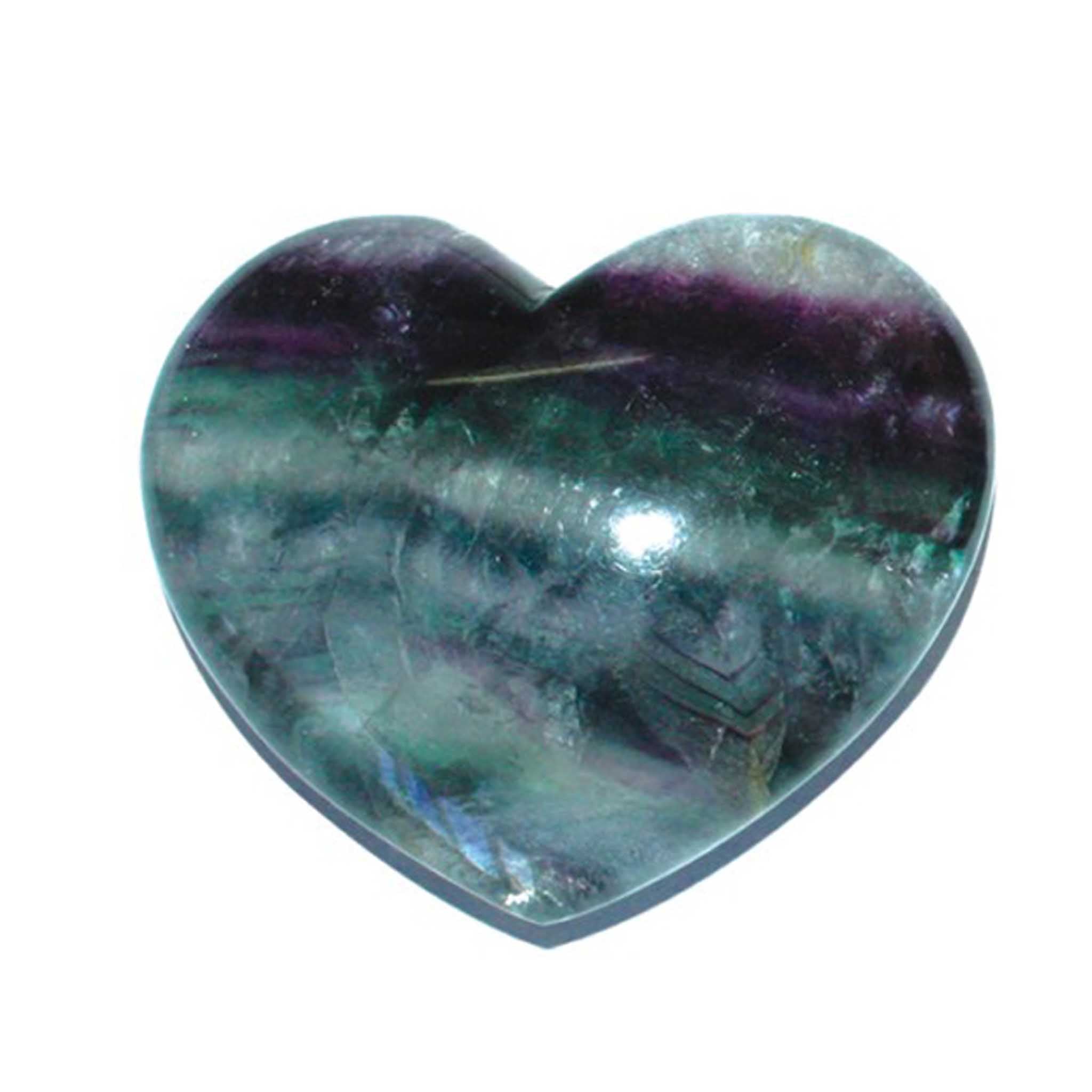 fc0b7dacd5431050ed0945389a66c682-1 Rainbow Fluorite Chubby Heart 2.4 inch (2.5 x 5 x 6cm) A/A+