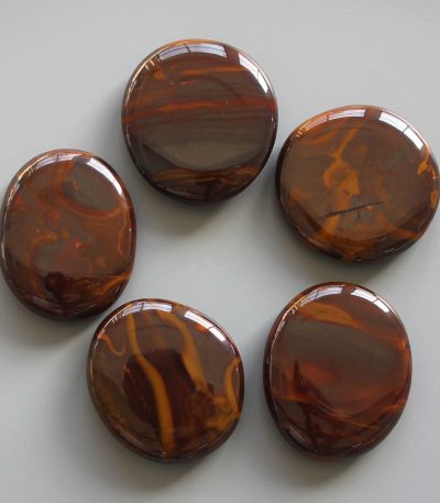Orb Sunset Jasper Smooth Stone 1.6 inch (0.8-1 x 3.5-4.5cm) A