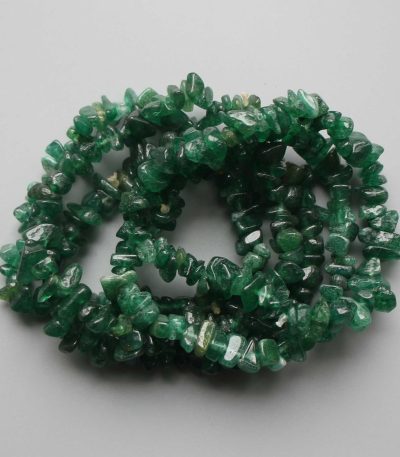 Green Fuchsite India Chips Bracelet 4/8mm A+/AA