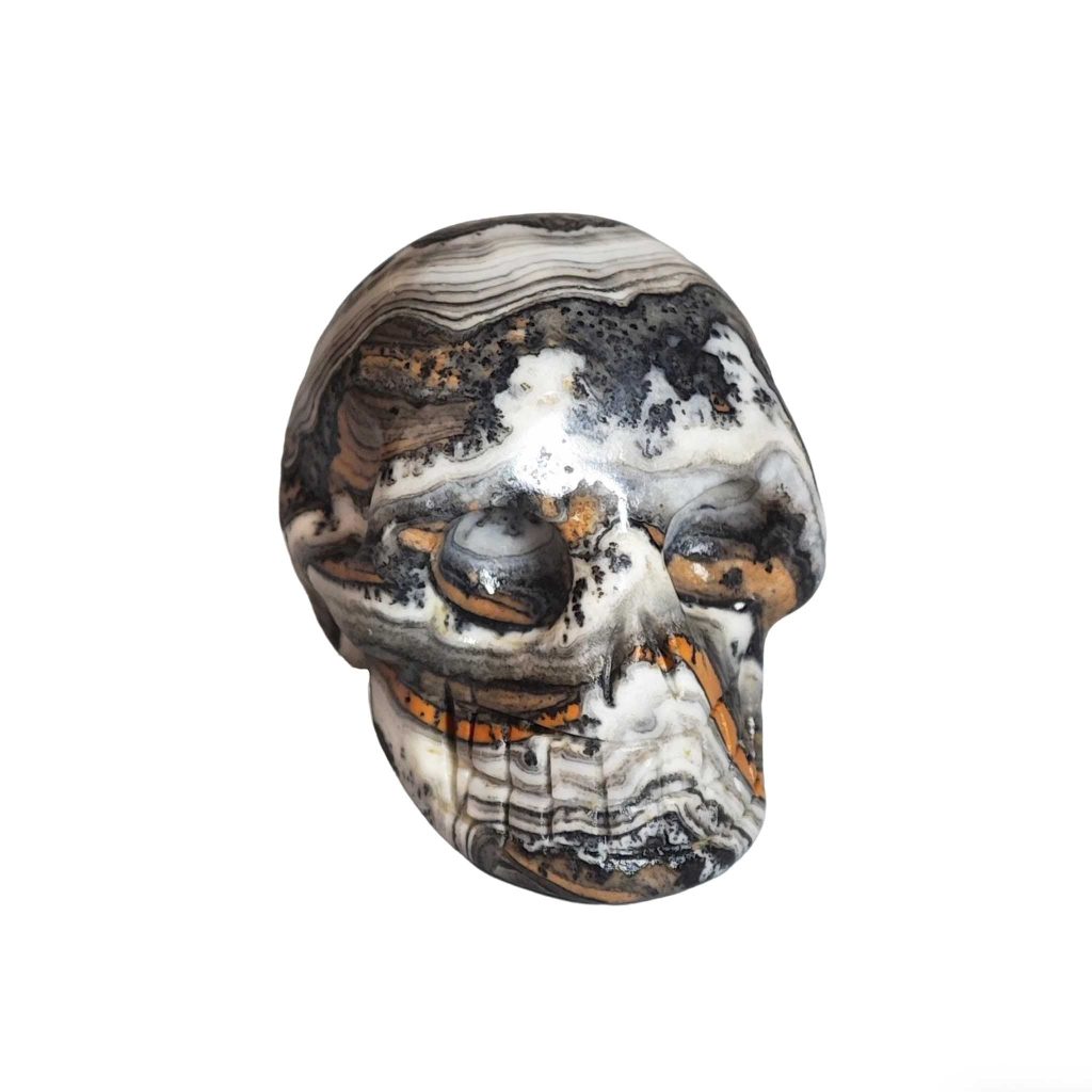 Banded Zebra Jasper Skull 1.6 inch (4cm) A/A+