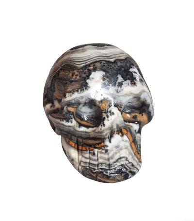 Banded Zebra Jasper Skull 1.6 inch (4cm) A/A+
