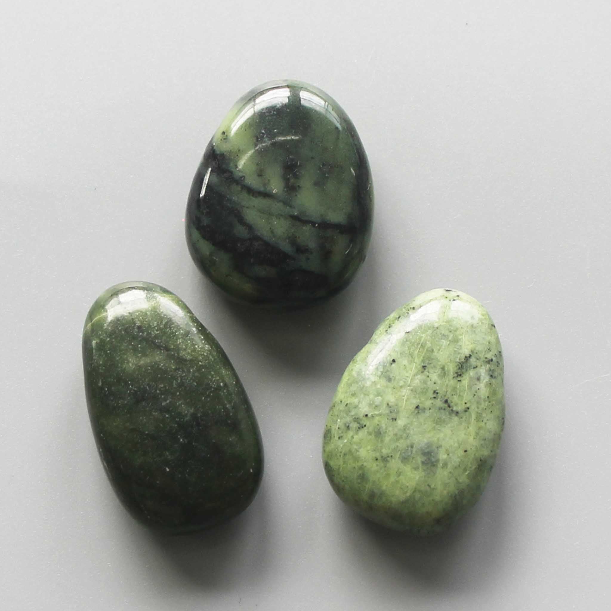0215f4d961eeeda57269f1b08b497920-1 Soft Nephrite Jade Tumble Pendant With Cross Hole 2.5mm 0.8-1.2 inch (2.2-3cm) A/B