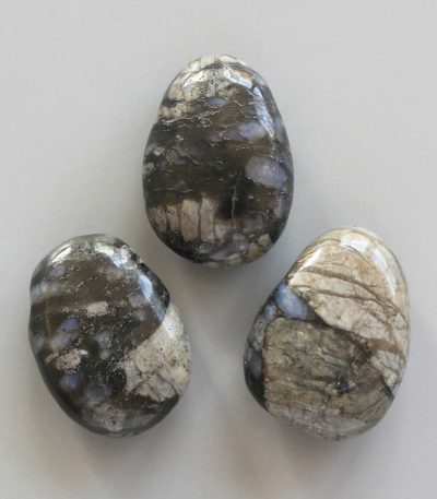 Riolite Tumble Pendant With Cross Hole 2.5mm 0.8-1.2 inch (2.2-3cm) A