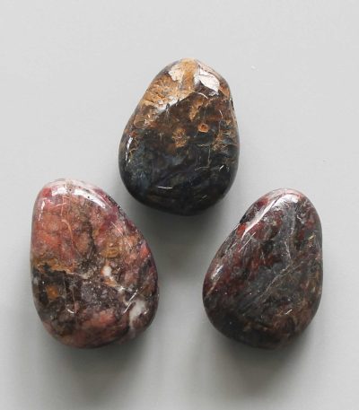 Pietersite Tumble Pendant With Cross Hole 2.5mm 0.8-1.2 inch (2.2-3cm) A/B