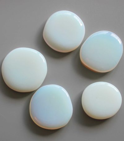 Opalite Smooth Stone 1.6 inch (0.8-1 x 3.5-4.5cm) A/B