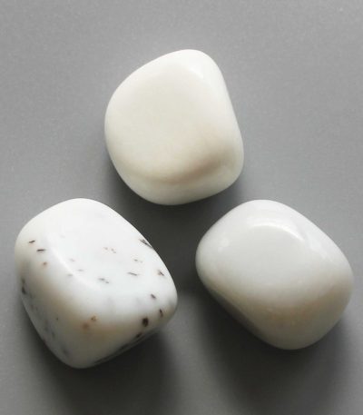 White Ht Jade Tumble Stone 1 inch (2-3cm) A