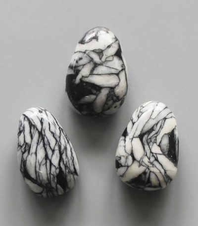 Pinolith Tumble Pendant With Cross Hole 2.5mm 0.8-1.2 inch (2.2-3cm) A/A+