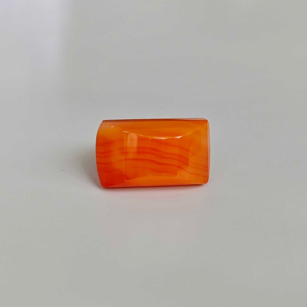 Carnelian Straight Faceted Ring (A) 16x30x32mm A