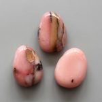 Pink Opal Peru Tumble Pendant With Cross Hole 2.5mm 0.8-1.2 inch (2.2-3cm) A+/AA