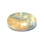 Crazy Lace Yellow Agate Soap stone 1.8 inch (1.5 x 3 x 4.5cm) A