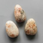 Sun Stone Tumble Pendant With Cross Hole 2.5mm 0.8-1.2 inch (2.2-3cm) A/B