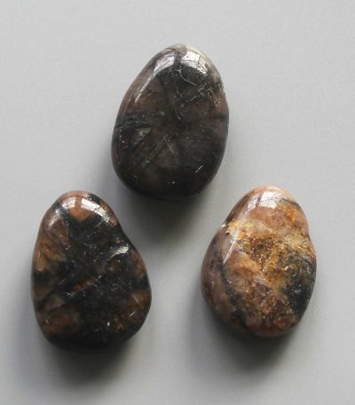 Chiastolite Tumble Pendant With Cross Hole 2.5mm 0.8-1.2 inch (2.2-3cm) A/B