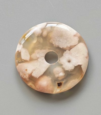 Blossoms Agate Donut 1.8 inch (0.7 x 4.5cm) A/A+